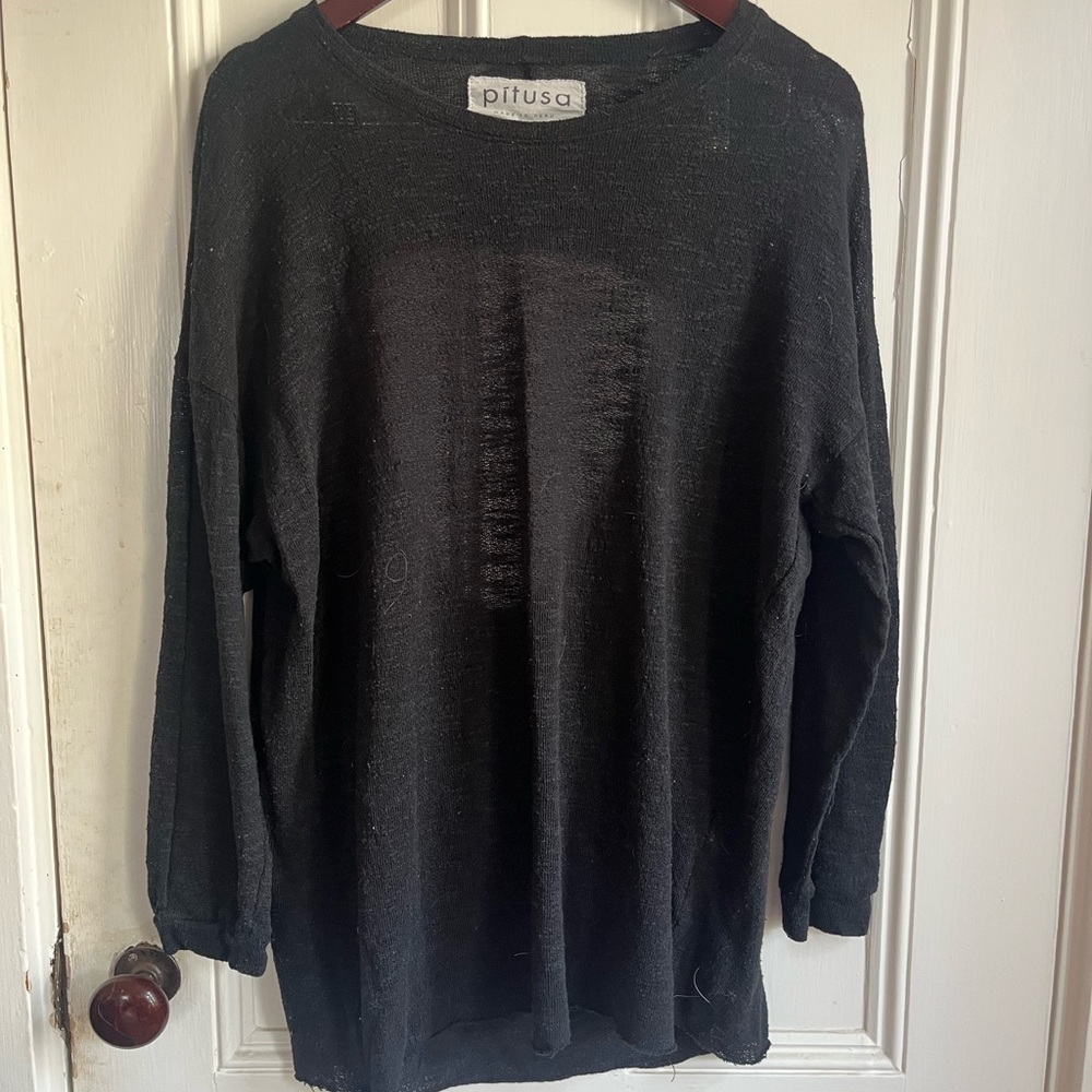 Pitusa Charcoal Long Sleeve Top